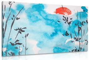Kép japán felhő festménye