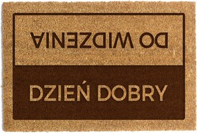 Lábtörlő Ajtó Alá 40 x 60cm "Jó reggelt, viszlát" Kókusz