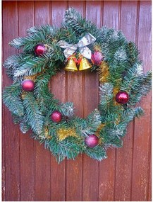 Karácsonyi Dekorációs Koszorú Ajtódísz 40 cm