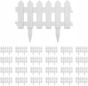 Gyepszegély, 25 db, fehér, 10 m, Pp