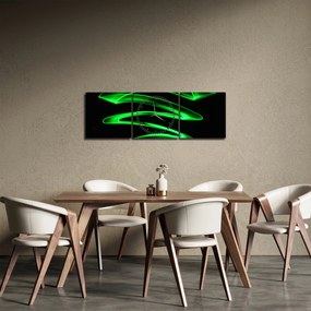 Kép - neonhullámok (órával) (90x30 cm)