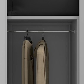 Fém öltözőszekrény DAWID, 900 x 1850 x 450 mm, szürke