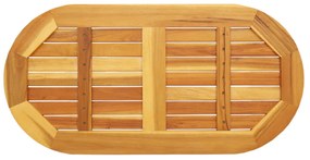 Asztallap 90x45x2,2 cm Ovális Tömör Fa Akác