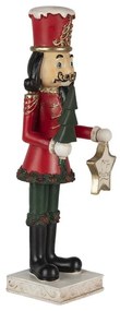 Karácsonyi Diótörő figura szett Merry Christmas táblával 35 cm