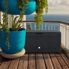 RATO tárolódoboz, 310L, 119x48x60 cm, antracit Prosperplast