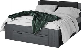 postel 160x200 kárpitozott ágy fejtámlája Galaxy 51 - tölgy carbon