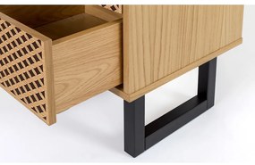 Camden Diamond Print éjjeliszekrény tölgyfa dekorral - Woodman