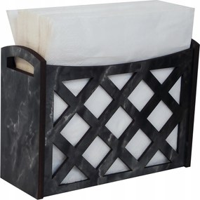 Szalvétatartó, Szalvétatartó Márvány Fekete X