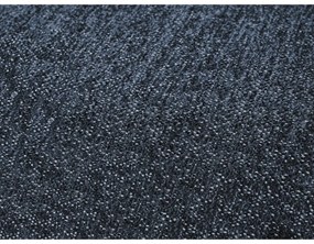 Sötétkék zsenília kinyitható-tárolóhelyes sarokkanapé (bal oldali-heverő résszel) Everest – Bobochic Paris