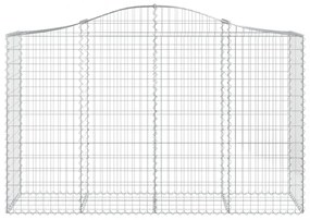 25 db íves horganyzott vas gabion kosár 200x50x120/140 cm