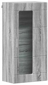 Fali szekrény polcokkal Szürke sonoma 55 x 29 x 100 cm Faanyag