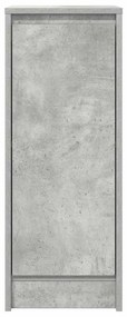betonszürke szerelt fa tálalószekrény 29,5x34x76 cm
