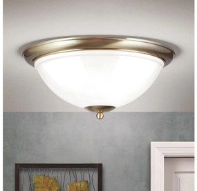 Orion DL 7-677/50 - Mennyezeti lámpa AUSTRIAN OLD LAMP 3xE27/60W/230V bronz/fehér