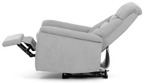 Relax fotel beépített elektromos vezérléssel, szürke szövetkárpittal. TV-925 SIL2