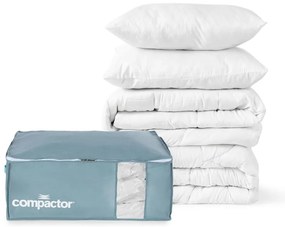 Vákuumos műanyag ruhatároló doboz 65x45x27 cm Blue Edition – Compactor