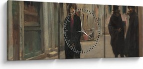 Kép - John Singer Sargent, Street in Venice, reprodukciók (órával) (90x30 cm)