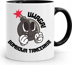 Táncosnőnek Fekete Bögre Születésnapi Ajándéknak, fényképes nyomattal