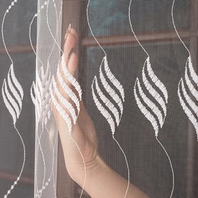 Függöny méteráru 180cm háló hímzett mintás hímzés finom könnycsepp 0,5m