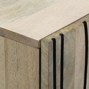 Széf Fehér 60 x 33.5 x 75 cm Tömör mangófa