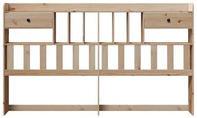 tömör fenyőfa fejtámla tárolóval 180 cm