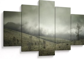 A vihar előtti táj képe (150x105 cm)