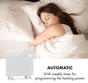 Bornholm Single Smart, konvektor, 1000 W, vezérlés applikáción keresztül, fehér