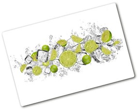 Edzett üveg vágódeszka Lime jégkocka pl-ko-80x52-f-117934420