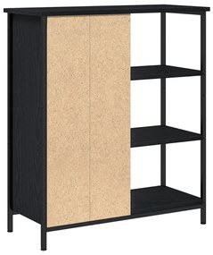 Fekete tölgy oldalfiók 70x30x80 cm Ragasztott fa