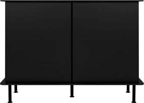 Fekete komód kábellyukkal 120x88x50 cm Suumo – noo.ma