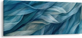 Kép - Kék és fehér fodrok (120x50 cm)
