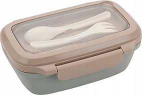 Uzsonnás Doboz Kanállal És Villával Duofresh Florina 1 L Olivka