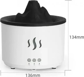 RDF3 aroma diffúzor vulkán formájában - 500 ml - fehér