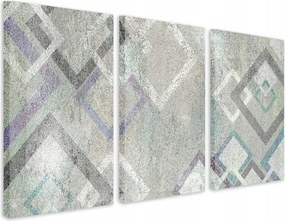 Modern falikép a hálószobába Rombusz és négyzet figurák képe 60x120