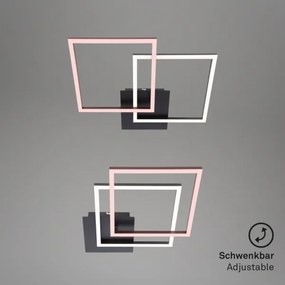 Briloner 3210-015 - LED dimmelhető mennyezeti lámpa FRAME 2xLED/11W/230V fekete