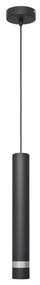 LED Csillár zsinóron TUBA 1xGU10/4,8W/230V fekete/króm