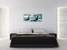 Kép - Orcas (120x50 cm)