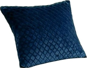 Párnahuzat 40x40 Rodosz dombornyomott rombusz kék farmer kék