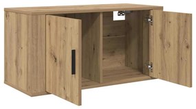 vidaXL Fali TV szekrény szett 3 pcs Artisan tölgy 80 x 34,5 x 40 cm