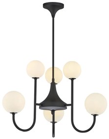 Jupiter 1947 - Csillár rúdon SELEN 6xG9/40W/230V fekete