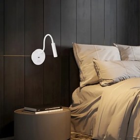 Brilagi - LED Rugalmas fali lámpa USB porttal MAYA LED/3W/230V fehér