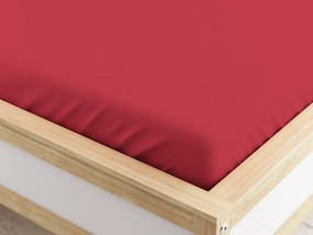 Mikroszálas gumis lepedő, borvörös, 180x200 cm