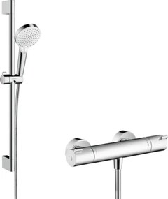 Zuhany csaptelep Hansgrohe Crometta zuhanyszettel együtt fehér / króm 27812400