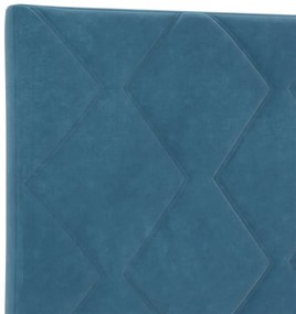 LED Fejvég Gyémánt Blokkok Dizájn Sötétkék 80 cm Velvet