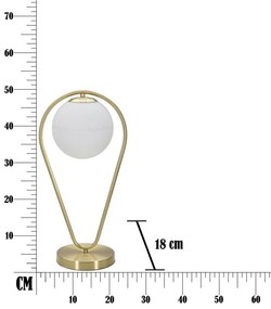 Asztali lampglamy csepp 25x18x50cm
