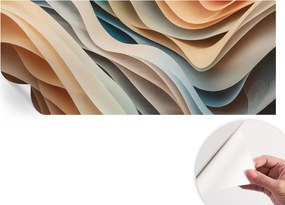 Mosható öntapadós fotótapéta étkezőbe Hullámzó formák 250x104 cm