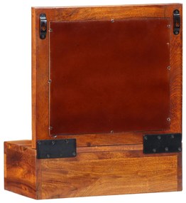 Fali Szekrény 40x20x50 cm Tömör Akác
