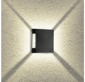 Brilagi - LED kültéri fali lámpa QUADRAY LED/4W/230V fekete IP65