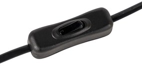 Art Deco asztali lámpa sárgarézzel és kék üveggel - Pallon