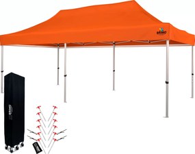 Ollószerkezetes sátor 3x6 m ALU falak nélkül - alumínium váz, vízálló - falak nélkül - Narancs