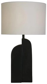 Searchlight EU61650BK - Asztali lámpa PERTH 1xE27/60W/230V